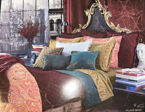 Ralph Lauren Village Mews Terrace Queen BedSkirt 2 Pillow Shams French Country 