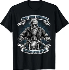 Sons with Arthritis Ibuprofen Chapter Motorcycle Biker T-Shirt , Unisex Tees