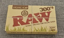 RAW Classic 300s 1 1/4 Cigarette Rolling Papers -3 PACKS For One Price