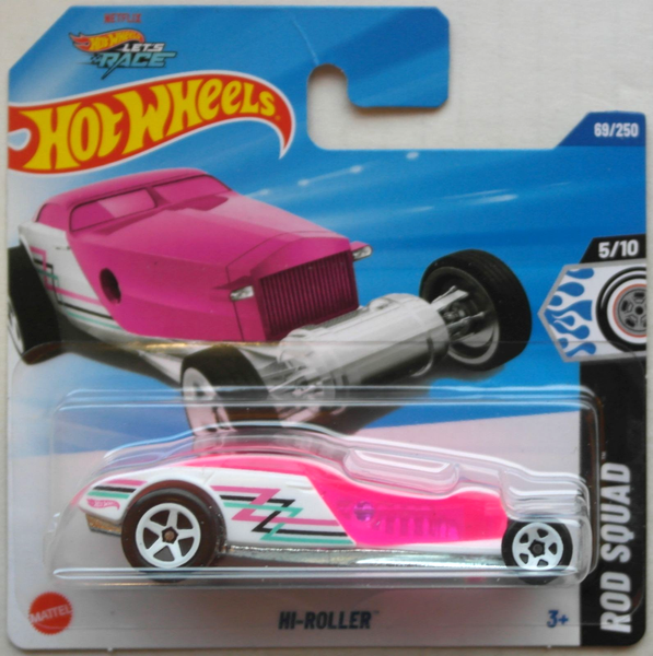 Hot Wheels Hi-Roller Weiß/Pink Transparent Neu/Ovp Auto Spielzeugauto Hw Mattel-image