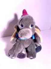 Walt Disney Exclusive Dumbo Vintage Rare Stuffed Toy Plush 9" Purple Hat