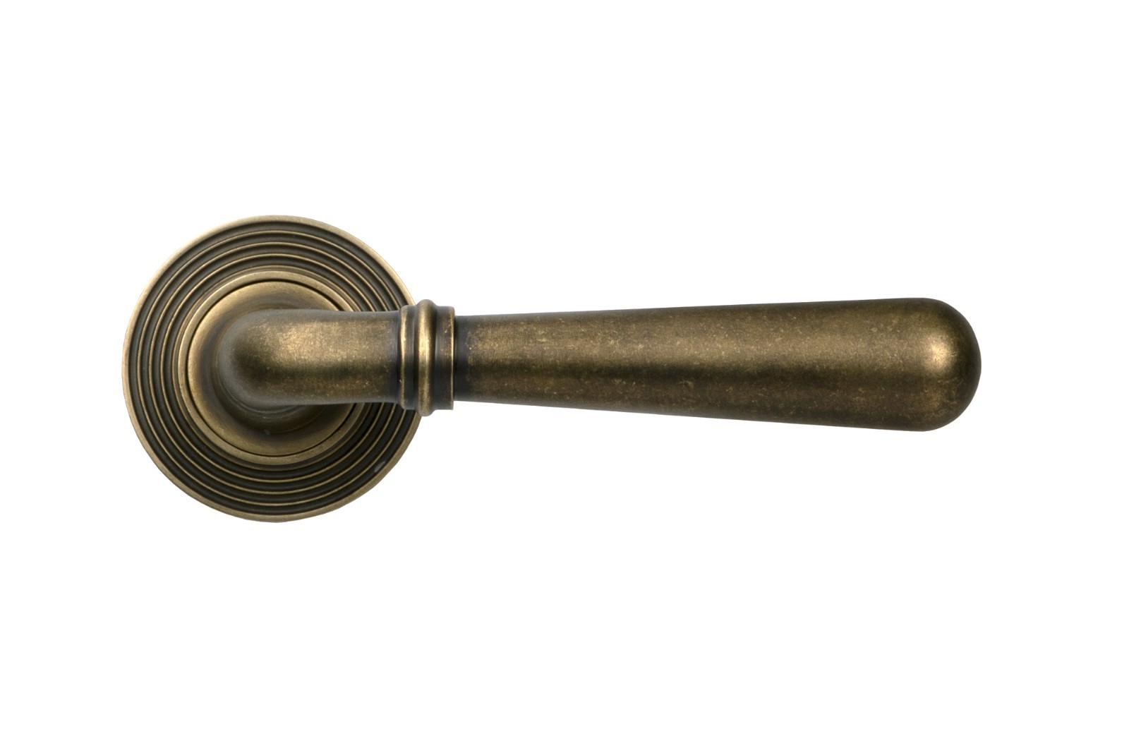 From The Anvil 52439 Burnished Brass Newbury Door Lever (Beehive)