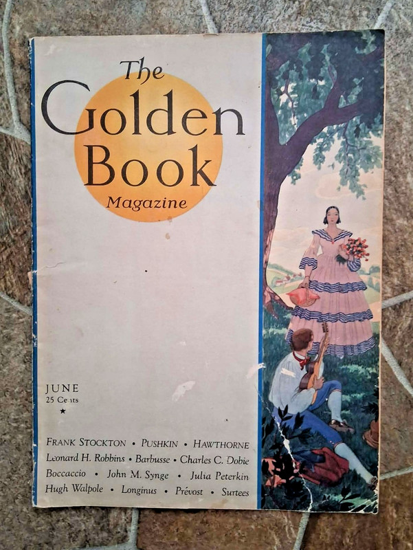 The Golden Book Magazine June 1931 women's antique art deco stories modern age