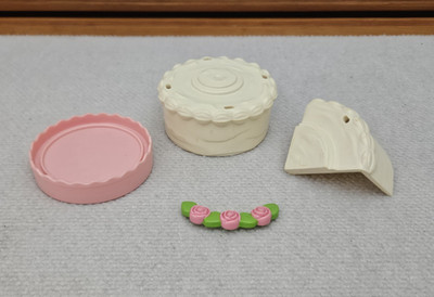 Vintage Fisher Price Fun With Food Create A Cake Top Frosting Slice Rosette