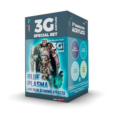 AK Interactive 3Gen Acrylics - Blue Plasma Glowing Effects Paint Set AK1067