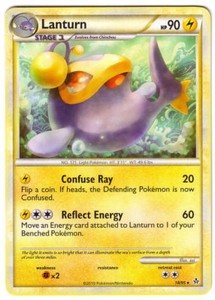 POKEMON • Lanturn CARTA RARA • UNLEASHED 18/95