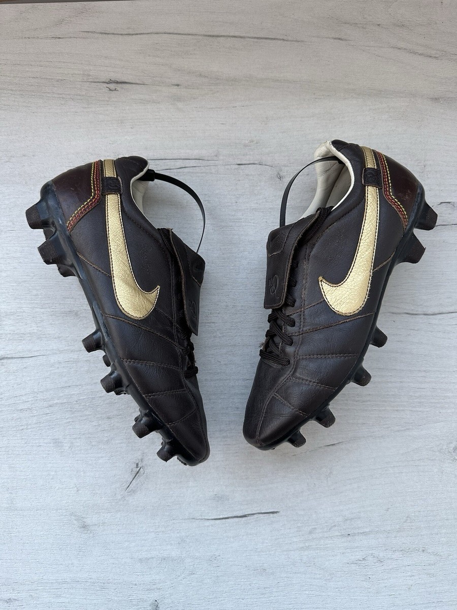 Nike Tiempo Brasileiro FG Leather Brown Football Soccer
