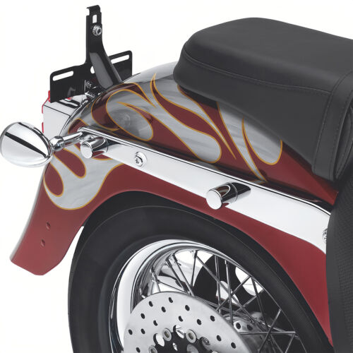 2x Chrome Docking Hardware Point Cover Kit For Harley Softail Dyna Touring Glide - Picture 2 of 14