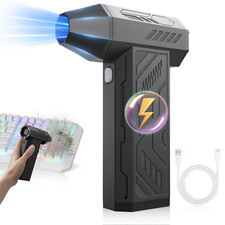 Compressed Air Duster with Air Blower Vacuum Cleaner and Air Duster with LED NEW