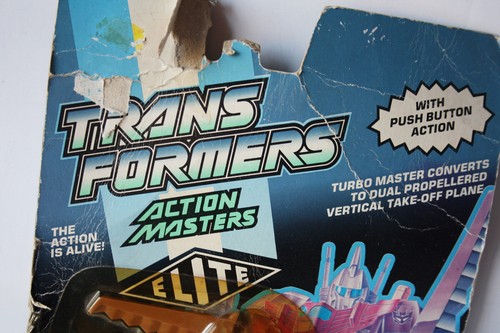 ULTRA RARE 1990 TRANSFORMERS ACTION MASTERS ELITE TURBO MASTER NEW SEALED ! - Picture 3 of 8