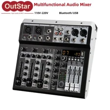 KP4 Professional 4-CH Audio Mixer Built-in 16 Digital Effector 48V Phantom Power
