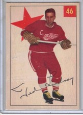 1954-55 Parkhurst hockey Ted Lindsay original trading card #46 NM RED WINGS