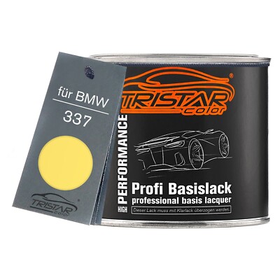 Autolack Dose spritzfertig für BMW 337 Dakargelb II Basislack 0,5L