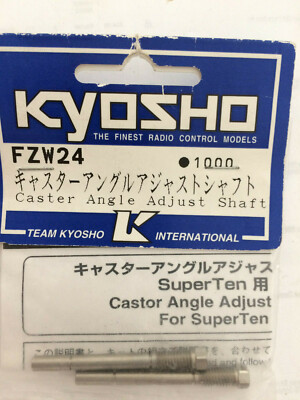 Kyosho FZW24 Nachlaufrolle Winkelverstellung Wellen (2) Neu in Verpackung (Box M)