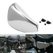 Chrome Left Side Battery Cover fit for 2004-2013 Harley Sportster XL 1200 883 48