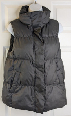 Gap, Unisex Down Vest, Black, men's size M, women's size S