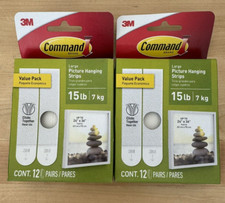 Lot of 2 Command Large Picture Hanging Strips...