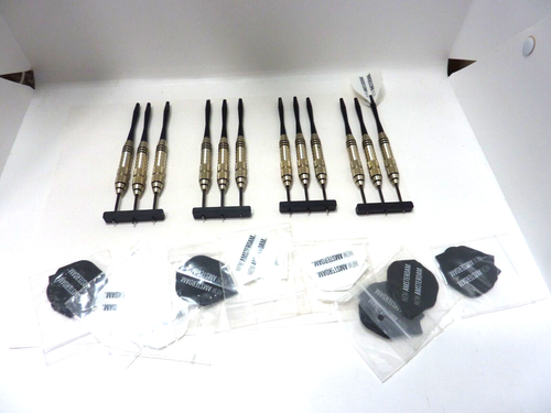 Lot of 4 X 3 set DARTS Steel tips Viper + Flights Tips AMSTERDAM