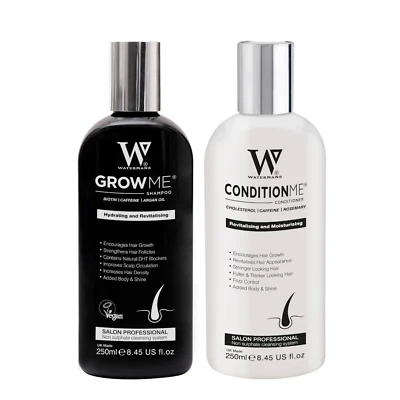 WATERMANS Menopause Shampoo & Conditioner, hilft Haaren in den Wechseljahren.