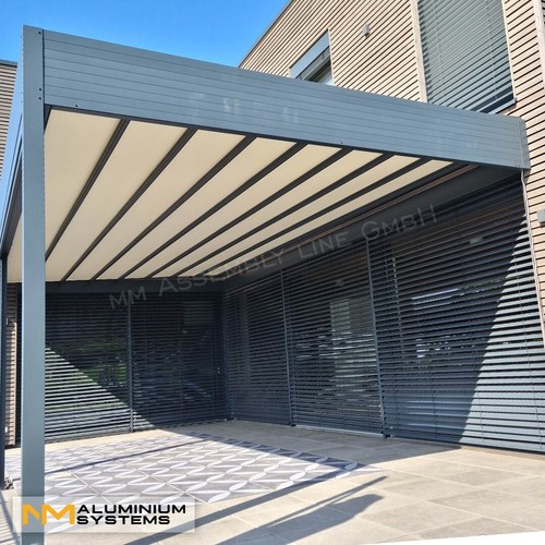 TOP ANGEBOT!Pergola Faltmarkise Terrassenfaltdach Faltdach Terrassendach 6 x 4 m - Bild 22 von 24