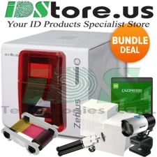 Evolis Zenius Expert Single Side w/Mag. ISO Complete ID Card Printer System