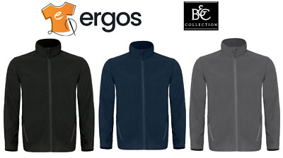 B&C Herren Kompakt Fleece Winter Polyester Full Zip mit Stehkragen BCFM717