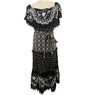 Anthropologie Floral Embroidered Midi Dress Boho Cottagecore Hippie | eBay Anthropologie Floral Embroidered Midi Dress Boho Cottagecore Hippie | eBay
