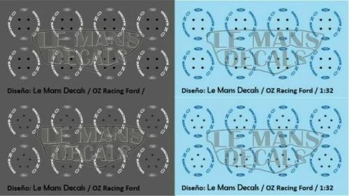 Décalcomanies et autocollants blancs pour véhicule miniature
