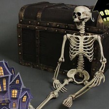 3FT Skeleton Full Size Poseable Human Bone Halloween Party Prop Home Decorations