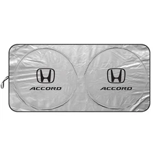 Honda Accord Universal Fit One-Piece Folding Silver Windshield Sunshade