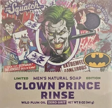 Dr. Squatch Clown Prince Rinse Joker Soap Batman - New