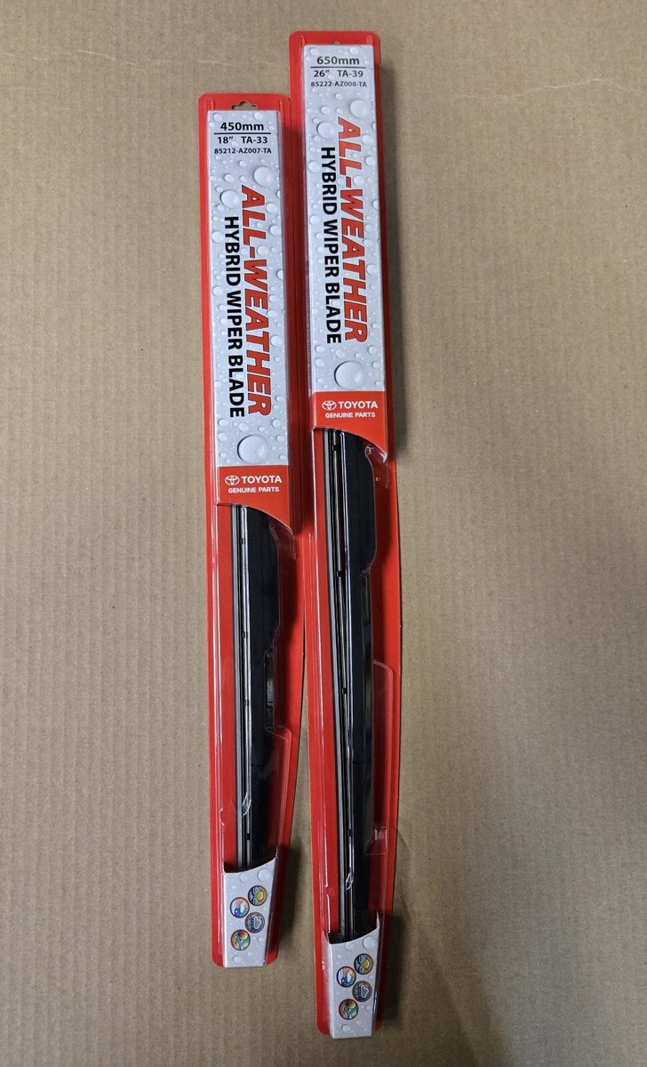 2013-2018 TOYOTA AVALON NEW WIPER BLADE SET 85222AZ008TA