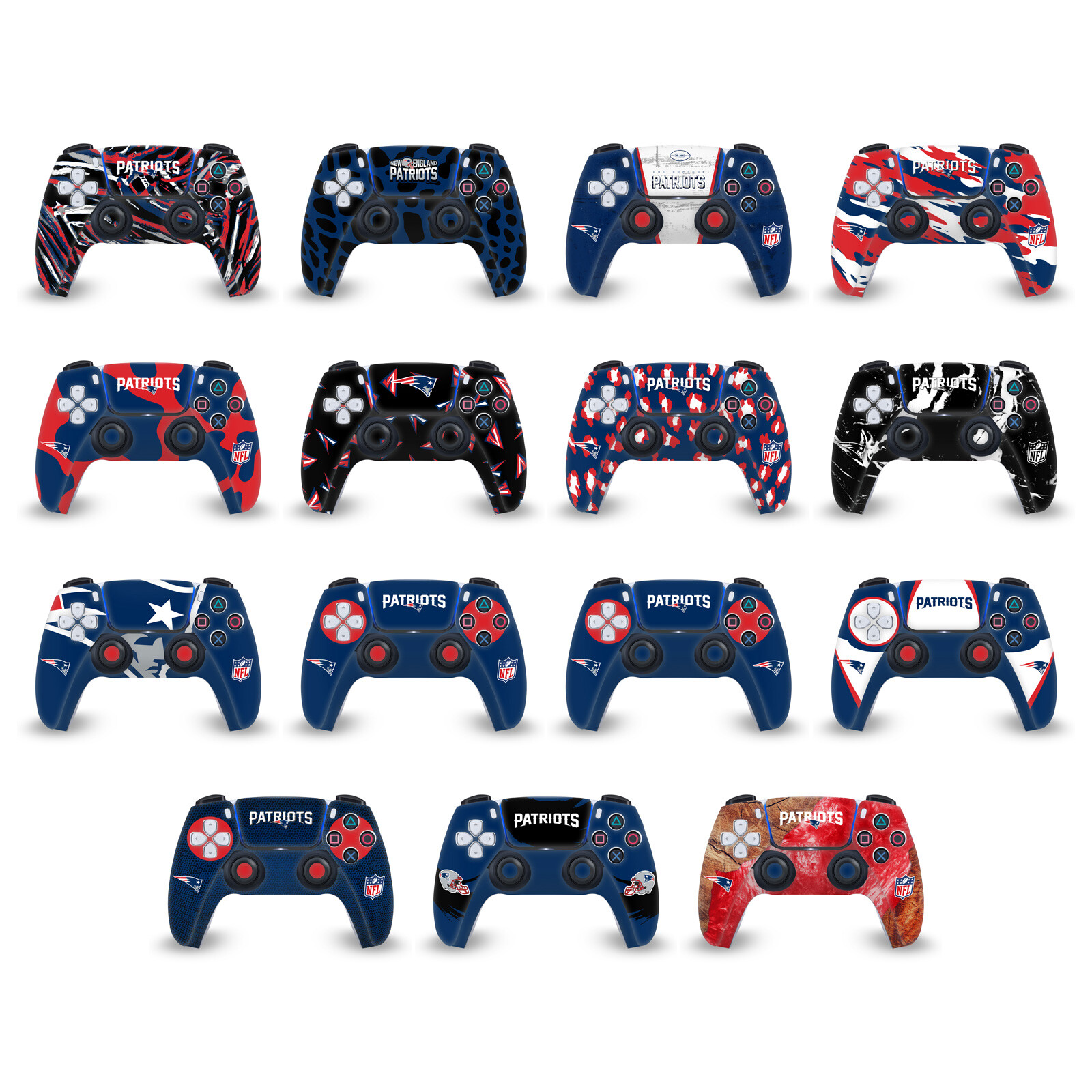 OFFICIAL NFL NEW ENGLAND PATRIOTS VINYL SKIN FOR PS5 SONY DUALSENSE CONTROLLER