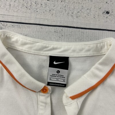 Nike AS Roma 15-16 Short Sleeve Polo Shirt Men's XL White