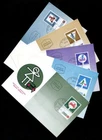 Israel 313-317, Road Signs,Motorcyclist, Bicyclist,Automobile, Maximum Card 1966