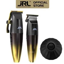 JRL FF2020 Limited Gold Collection Hair Clipper, Trimmer + Charging Dock