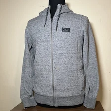Abercrombie & Fitch Mens Muscle Fit Hoodie Sweatshirt Medium Gray Embroidered