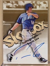 1999 Skybox Premium BLUE INK AUTOGRAPHICS Travis Lee RARE ON CARD AUTOGRAPH