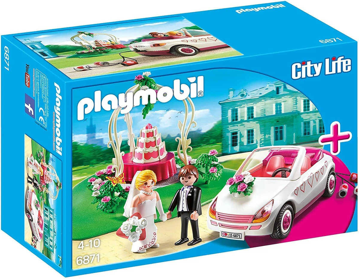 Playmobil 6871 Wedding Celebration & Car Groom Bride Cake Play Set NEW  SEALED