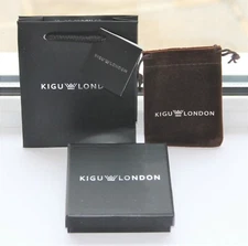 Kigu London Name Necklace/Pendant – Various Names. Includes Pouch and Gift Box