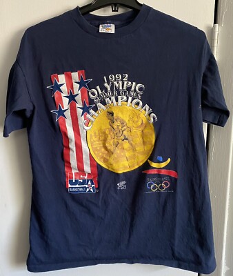 Vintage USA Basketball 1992 Olympic Summer Games Dream Team T-Shirt XL Barcelona