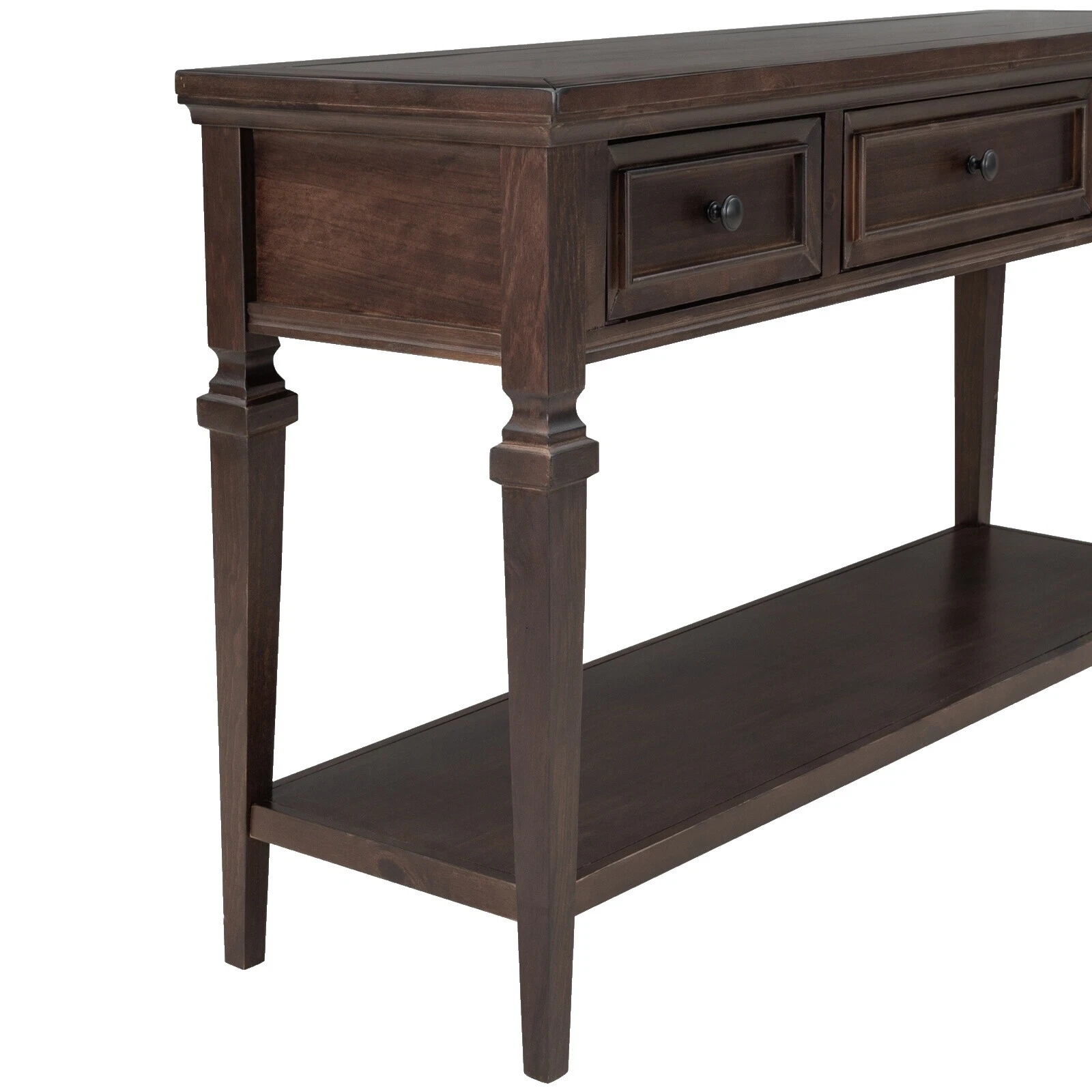 Mesas de Mesa Console Marrom Madeira Maciça