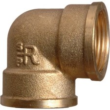 Raccord laiton coudé 90° à visser - Femelle Femelle 1/2" (15x21)