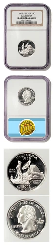 USA California State Quarter 2005 S Silver Proof NGC PF 69 Ultra Cameo