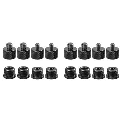 2er Set Mikrofonständer Mikrofonarm Set, Mikrofongewinde Adapter - 5/8 Buchse auf 11199