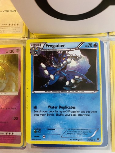 Frogadier 39/122 scheda non comune errore/errore - Foto 2 di 4