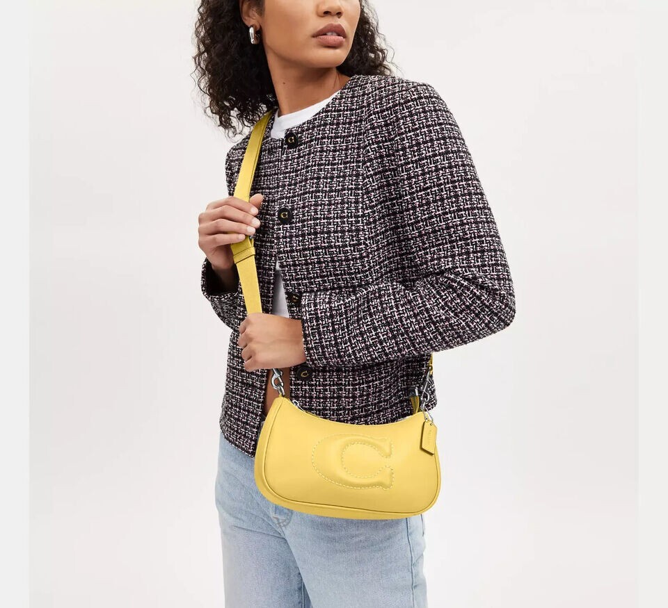 ★KIRSH★ Cherry Terry Shoulder Bag Yellow COACH® Outlet | Teri Shoulder Bag In Signature Canvas