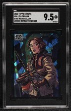 2022 Chrome Star Wars Galaxy Atomic Refractor Princess Leia Organa SGC 9.5 1j8