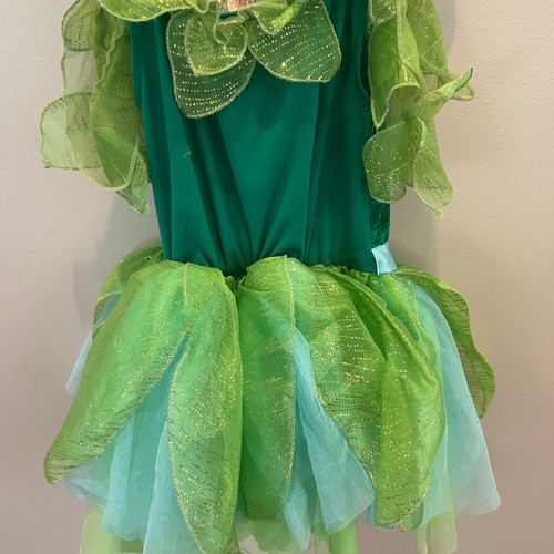 Vestido Disfraz de Hada Verde Tinker Bell Niño Talla S 5/6 - Imagen 2 de 4