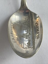 Admiral Dewey Manila May 1 1898 US Cruiser Olympia Vintage Souvenir Spoon Admiral Dewey Manila May 1 1898 US Cruiser Olympia Vintage Souvenir Spoon